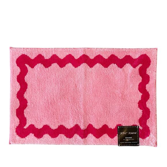Betsey Johnson Pink Coquette Bath Mat 20x32 Plush Non-Slip Accent Rug NEW - Picture 7 of 7